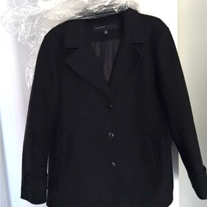 Marc New York Women's Black Wool Pea Coat